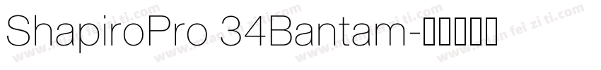 ShapiroPro 34Bantam字体转换